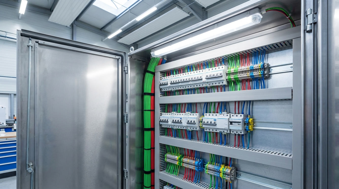 Saubere Elektroinstallation – Verteilerschrank nach Norm