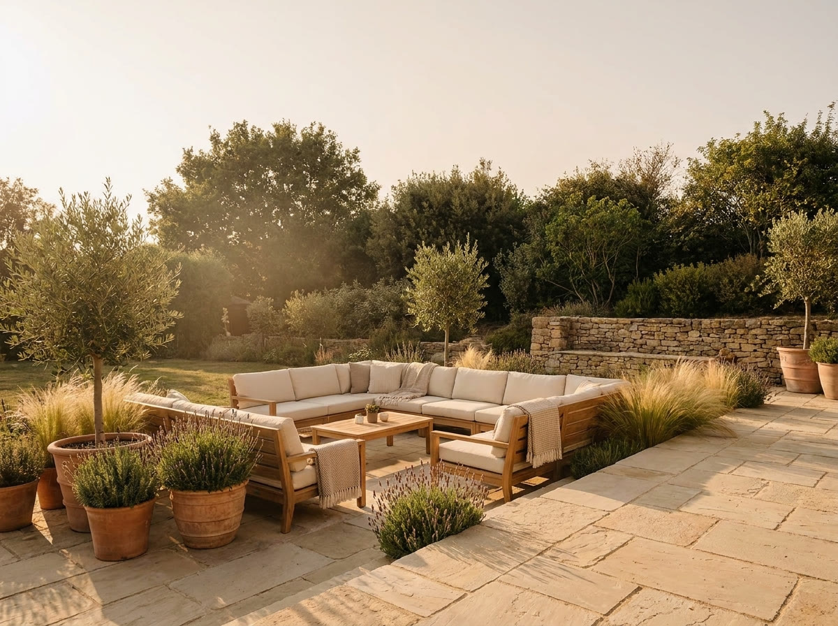 Naturstein-Terrasse · Baunatal